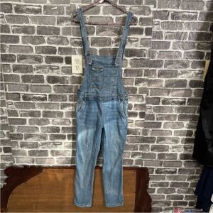 Free People Jean denim overalls